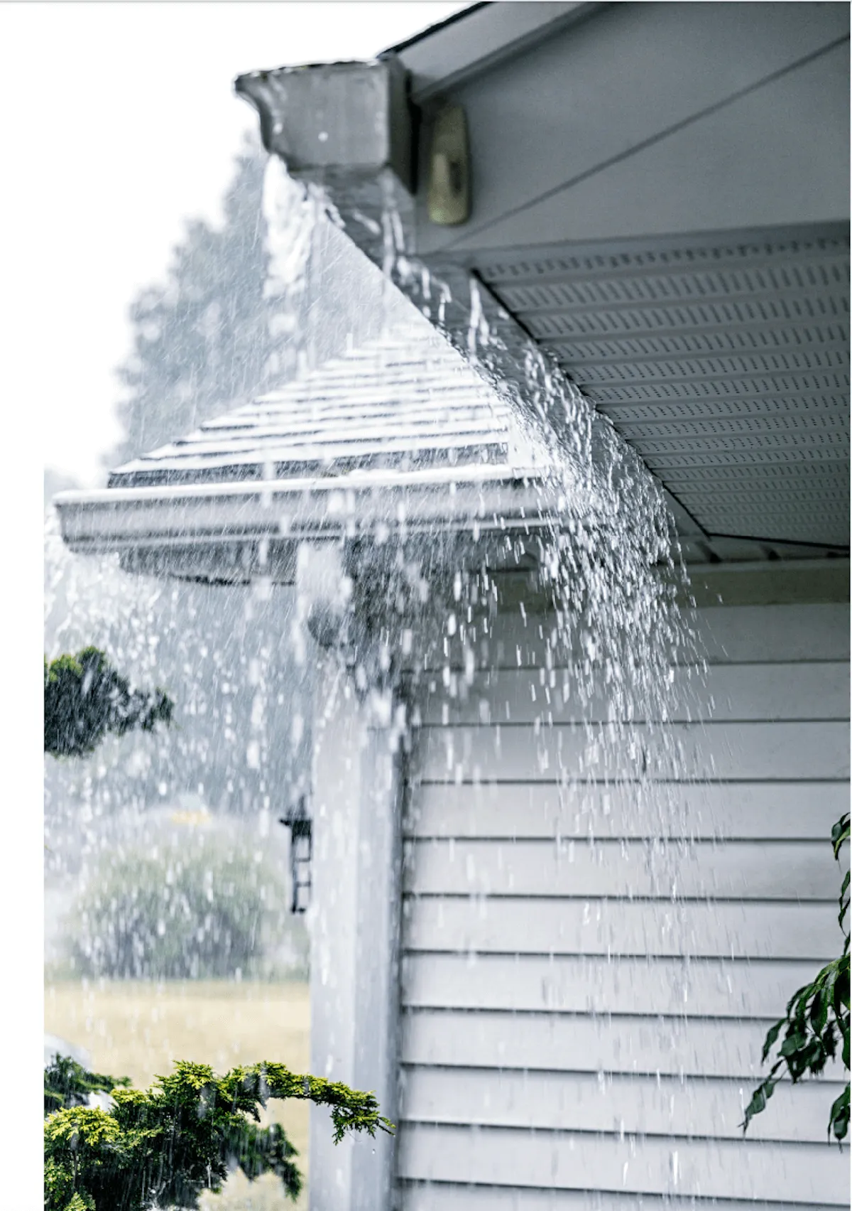 Well-maintained gutter system on a brick home in Westchester County